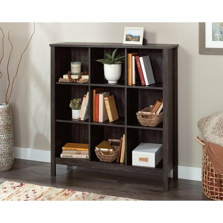 SAUDER 9 Cube Storage Bw 3a , Cubbyhole storage holds books, framed photos, collectibles, and more 433979
